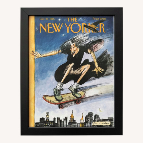Used Halloween Framed New Yorker Wall Decor for sale on AptDeco
