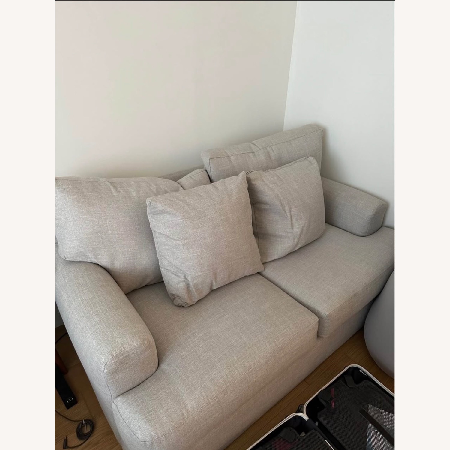 Custom Fabric 2 Seater Sofa Loveseat - image-1