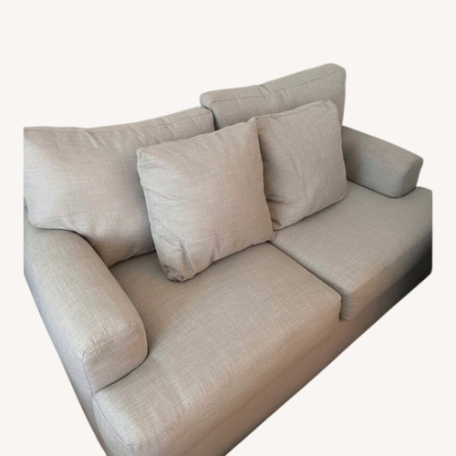 Used Custom Fabric 2 Seater Sofa Loveseat for sale on AptDeco