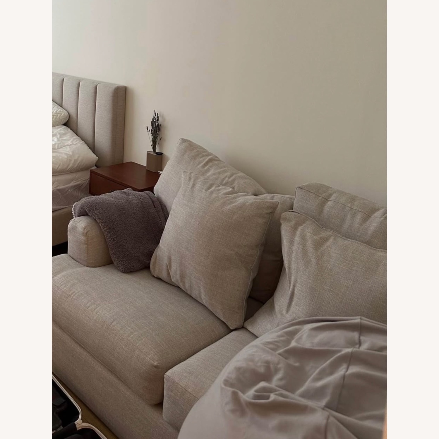 Custom Fabric 2 Seater Sofa Loveseat - image-3