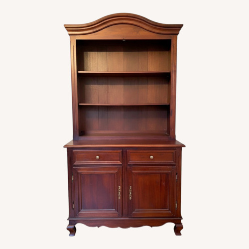 Used Vintage/Antique Dark Brown Wood Wall Unit for sale on AptDeco