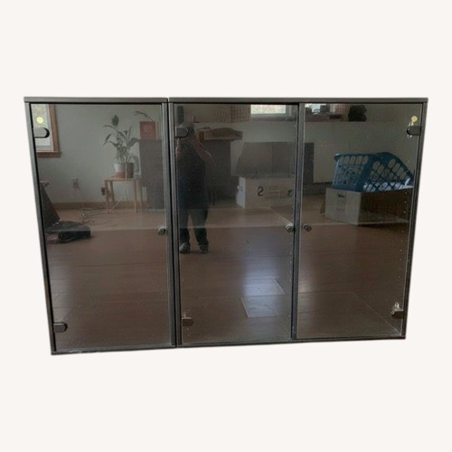 Used Media Cabinet with Glass Doors for sale on AptDeco