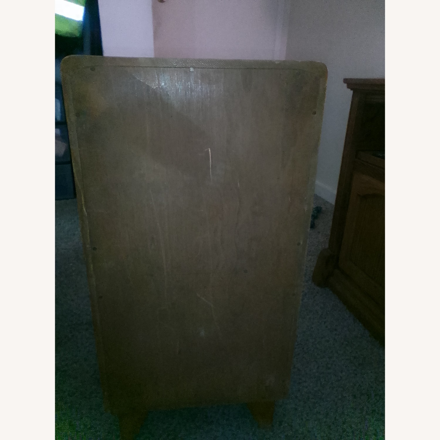 Vintage/Antique Natural Wood Nightstand - image-5