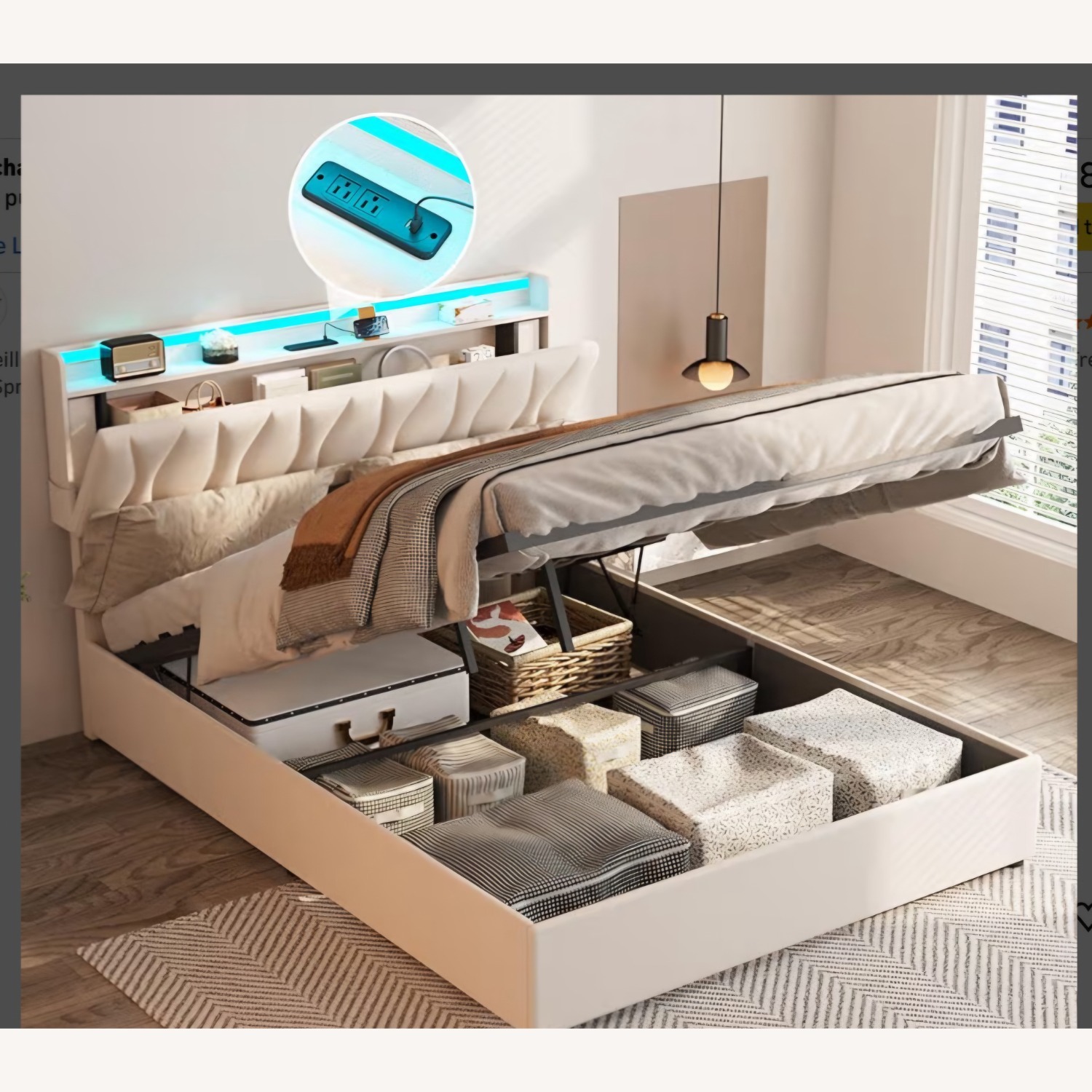 Natural Queen Bed - image-4