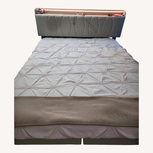 Used Natural Queen Bed for sale on AptDeco