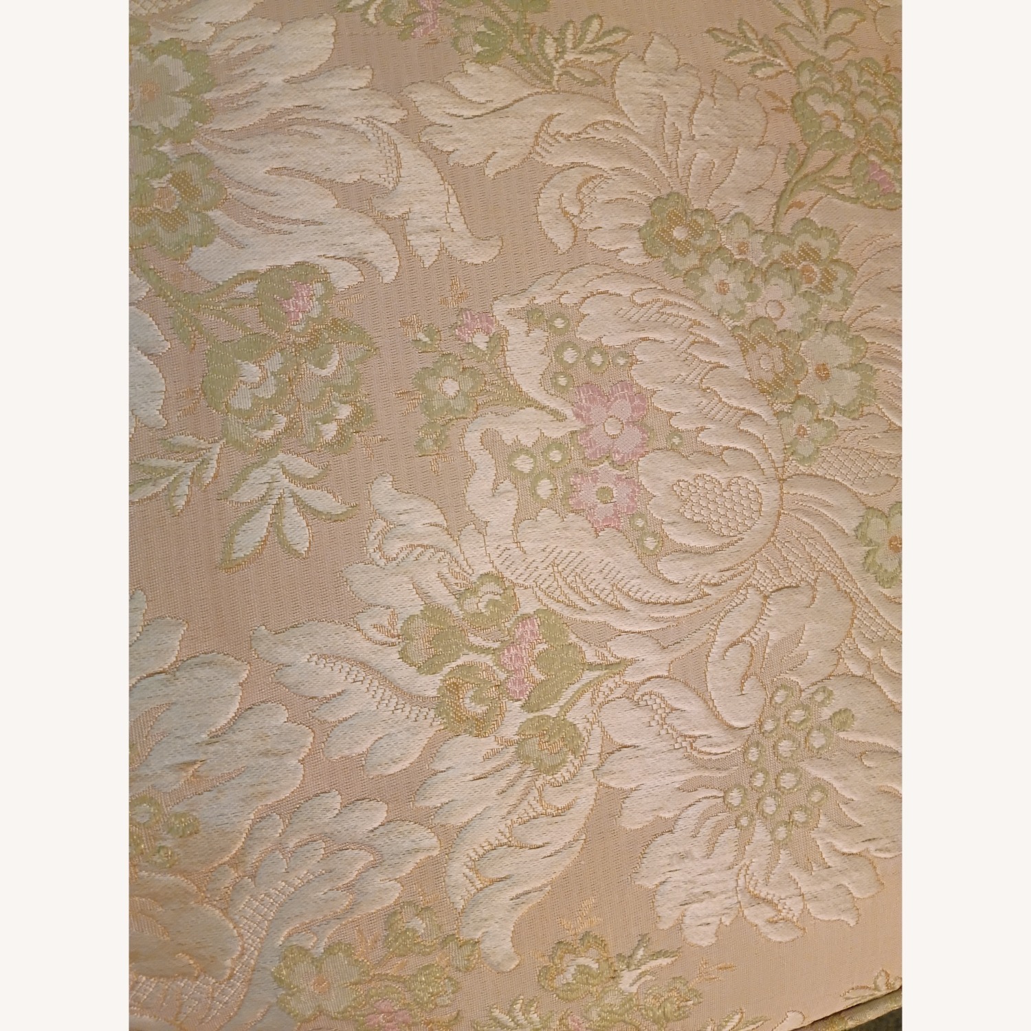 Vintage/Antique Fabric 3+ Seater Sofa - image-4