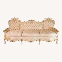 Vintage/Antique Fabric 3+ Seater Sofa