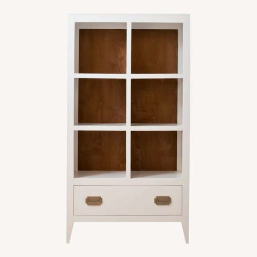 Used Newport Cottages Devon White Wood Bookcase for sale on AptDeco