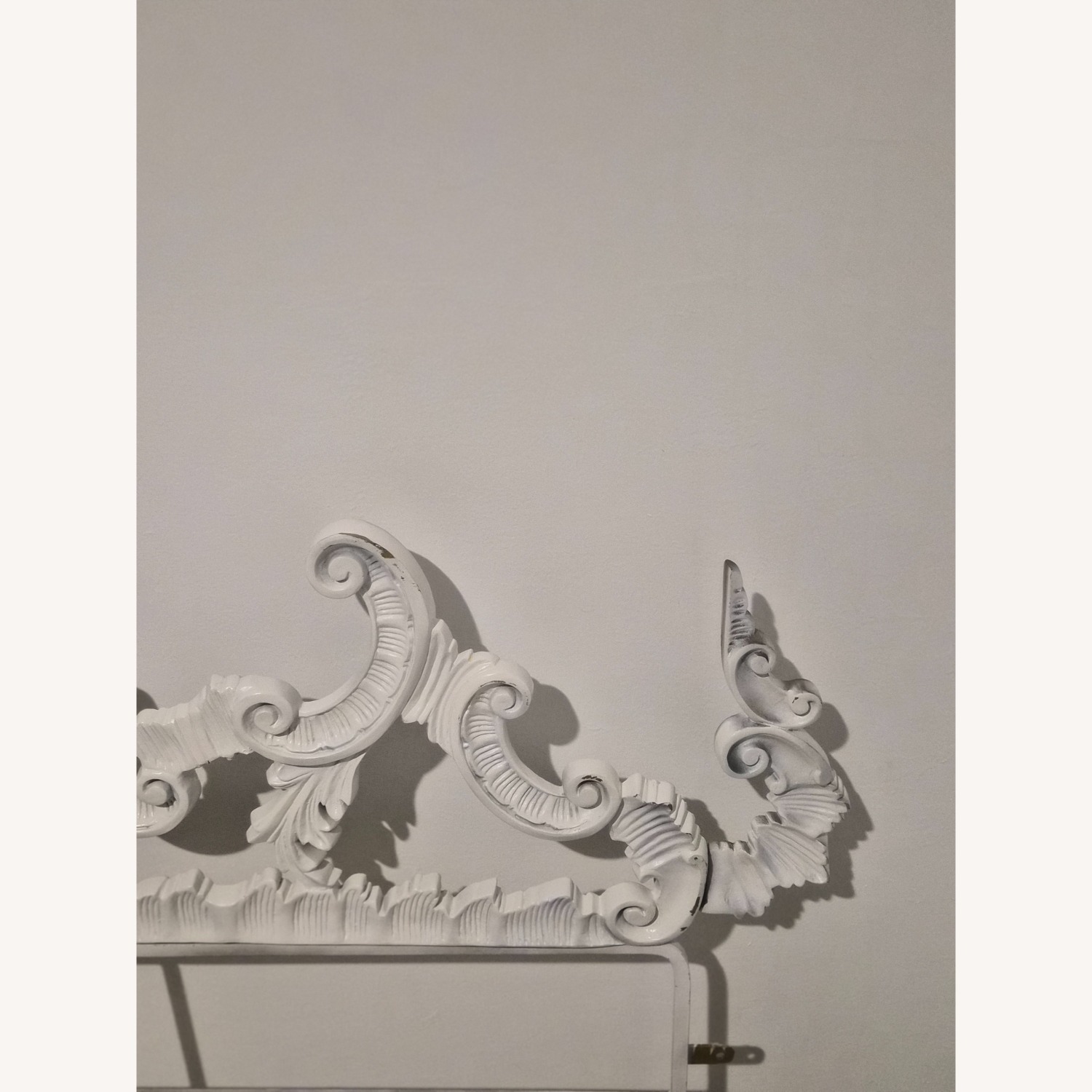 Vintage/Antique White Headboard - image-3