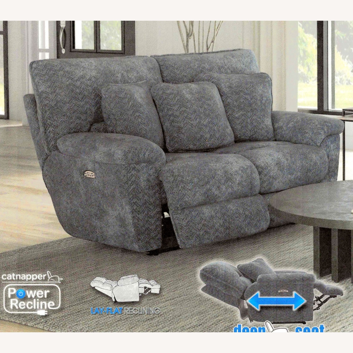 Loveseat with Dual Recliner Motion - image-6