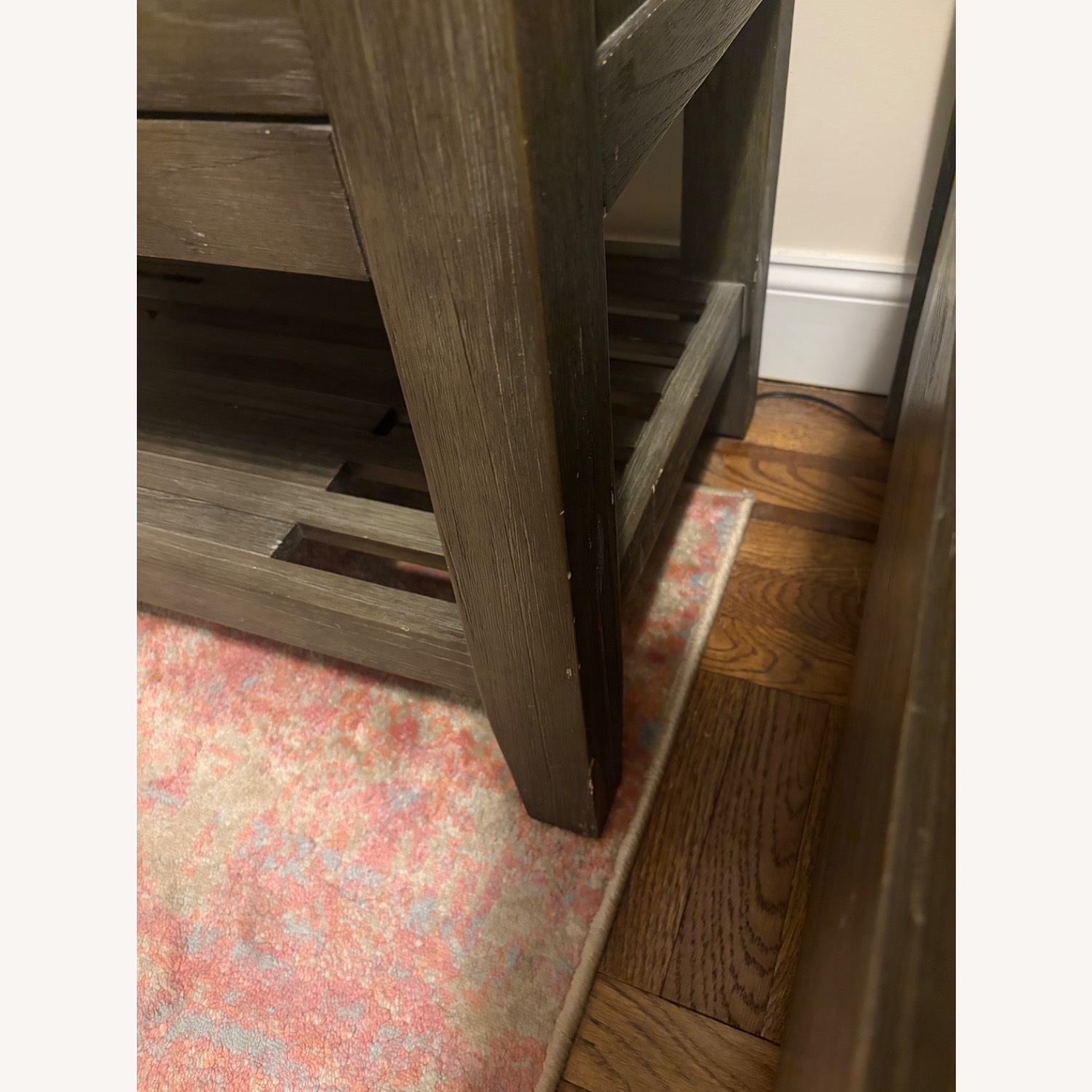 Raymour & Flanigan Dark Gray Wood Side Table - image-3