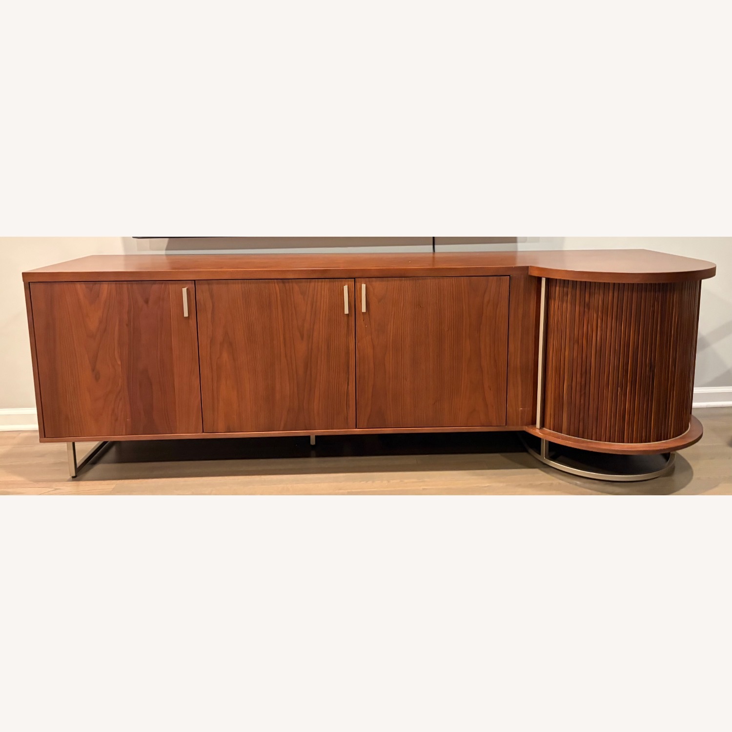  Rich Brown Wood Media Storage - image-2