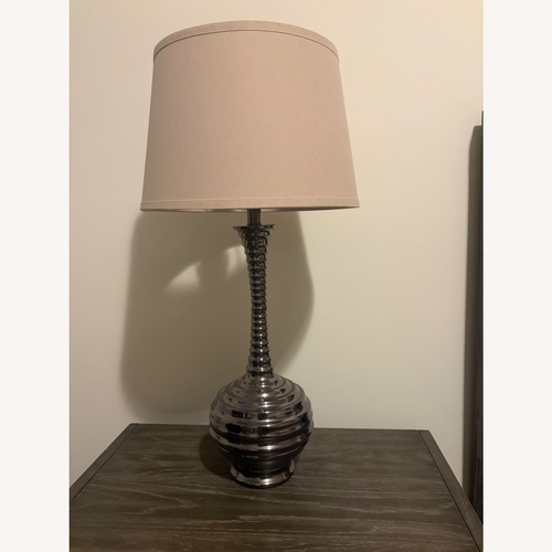 Used Raymour & Flanigan Silver Lamp for sale on AptDeco