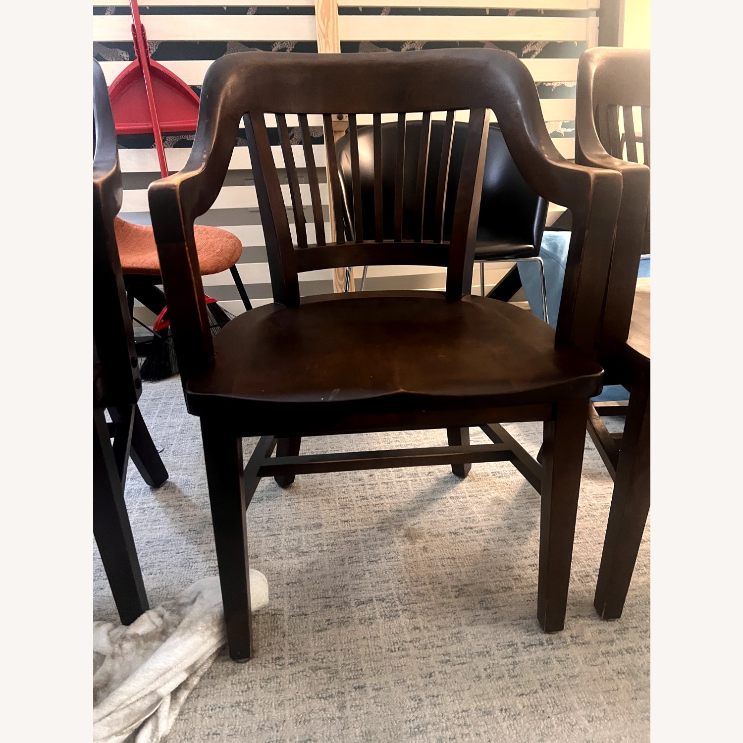 W. H. Gunlocke Chair Co. Dark Brown Accent Chair - image-4