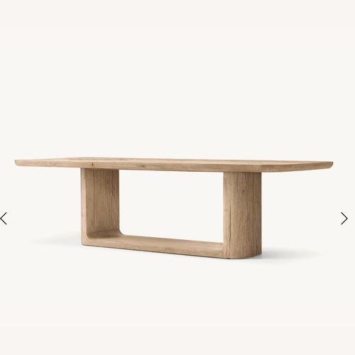 Used Restoration Hardware Oslo Open Rectangular Dining Table for sale on AptDeco
