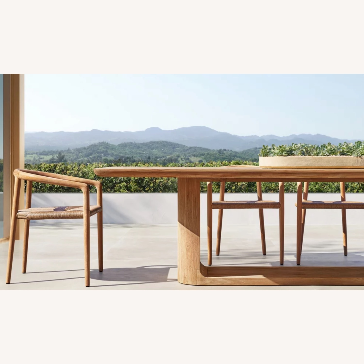 Restoration Hardware Oslo Open Rectangular Dining Table - image-3