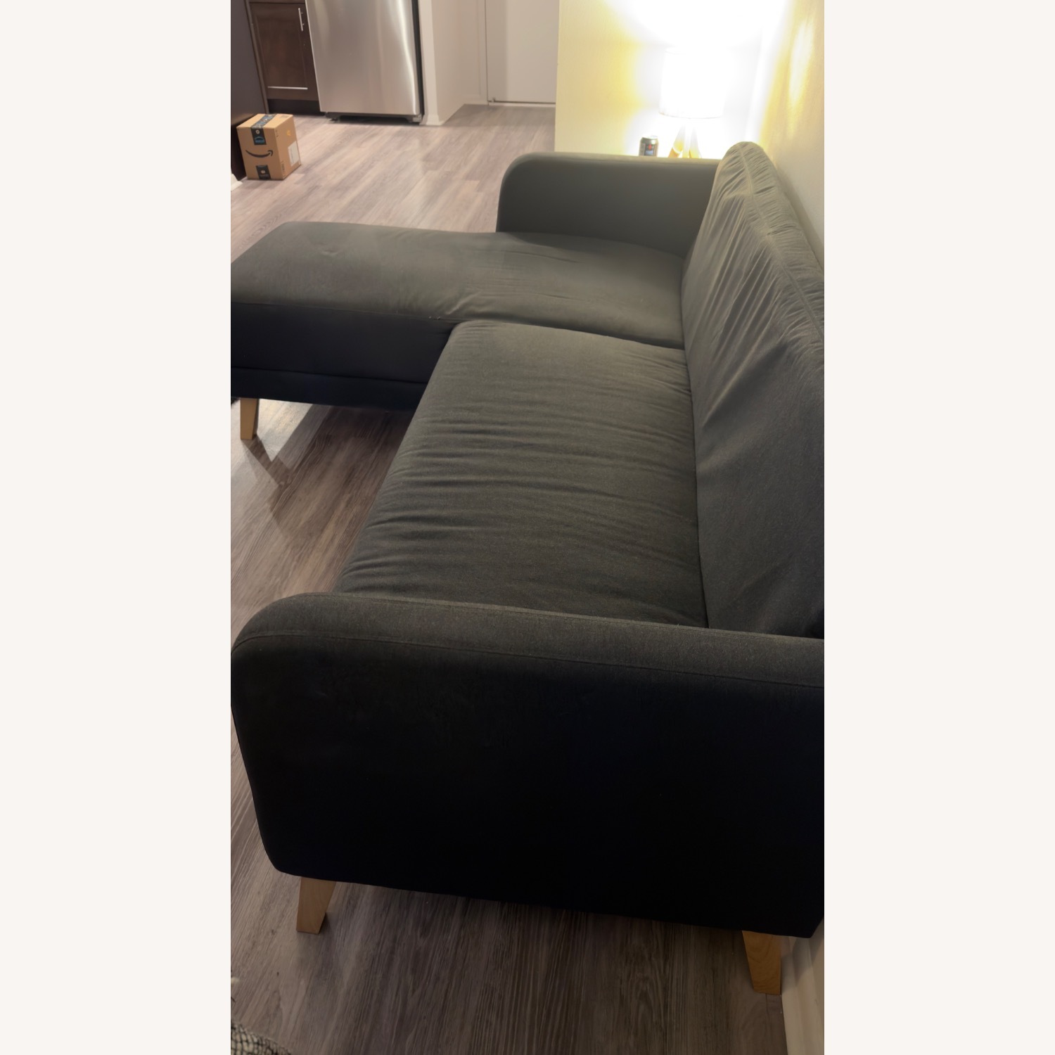 IKEA Dark Gray 2 Piece Sectional - image-3