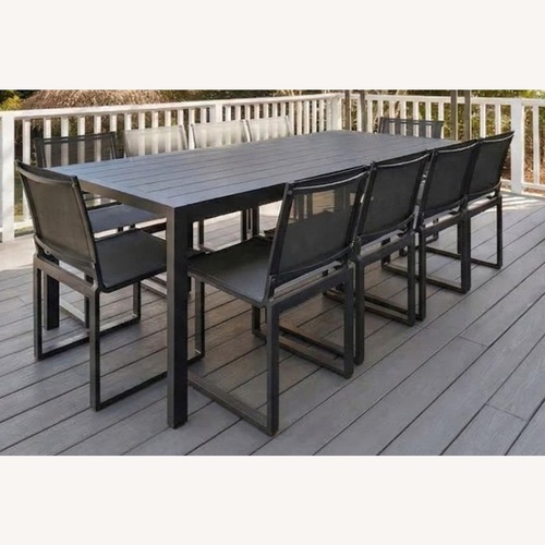 Used Restoration Hardware Aegean Aluminum 94.5” Table and Chairs  for sale on AptDeco