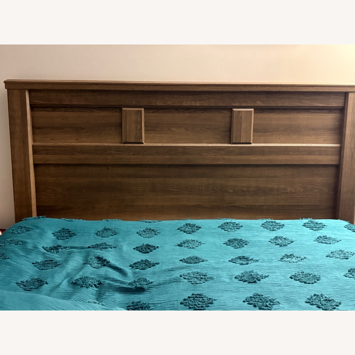 Ashley Furniture Dark Brown Wood Queen Bed - image-5