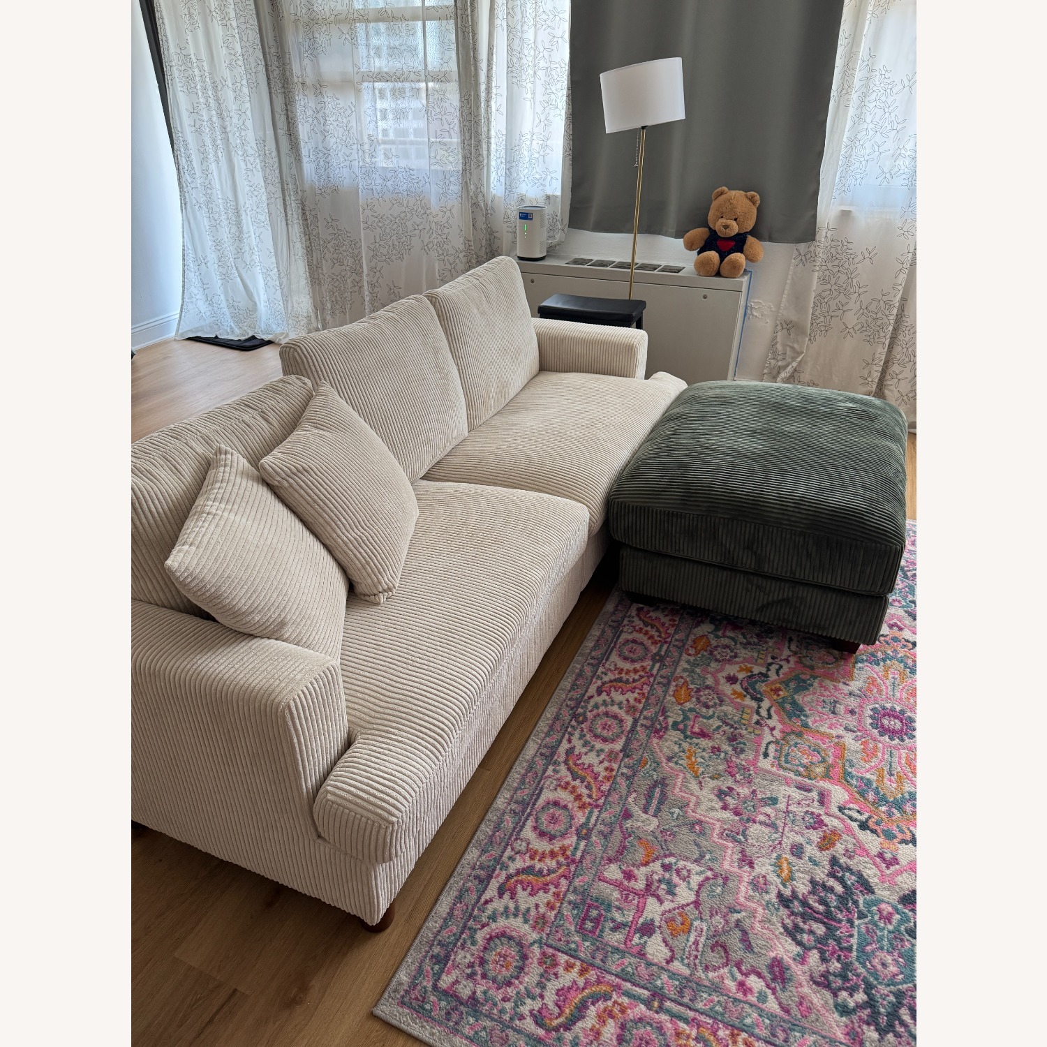 Amazon White 3+ Seater Sofa - image-2