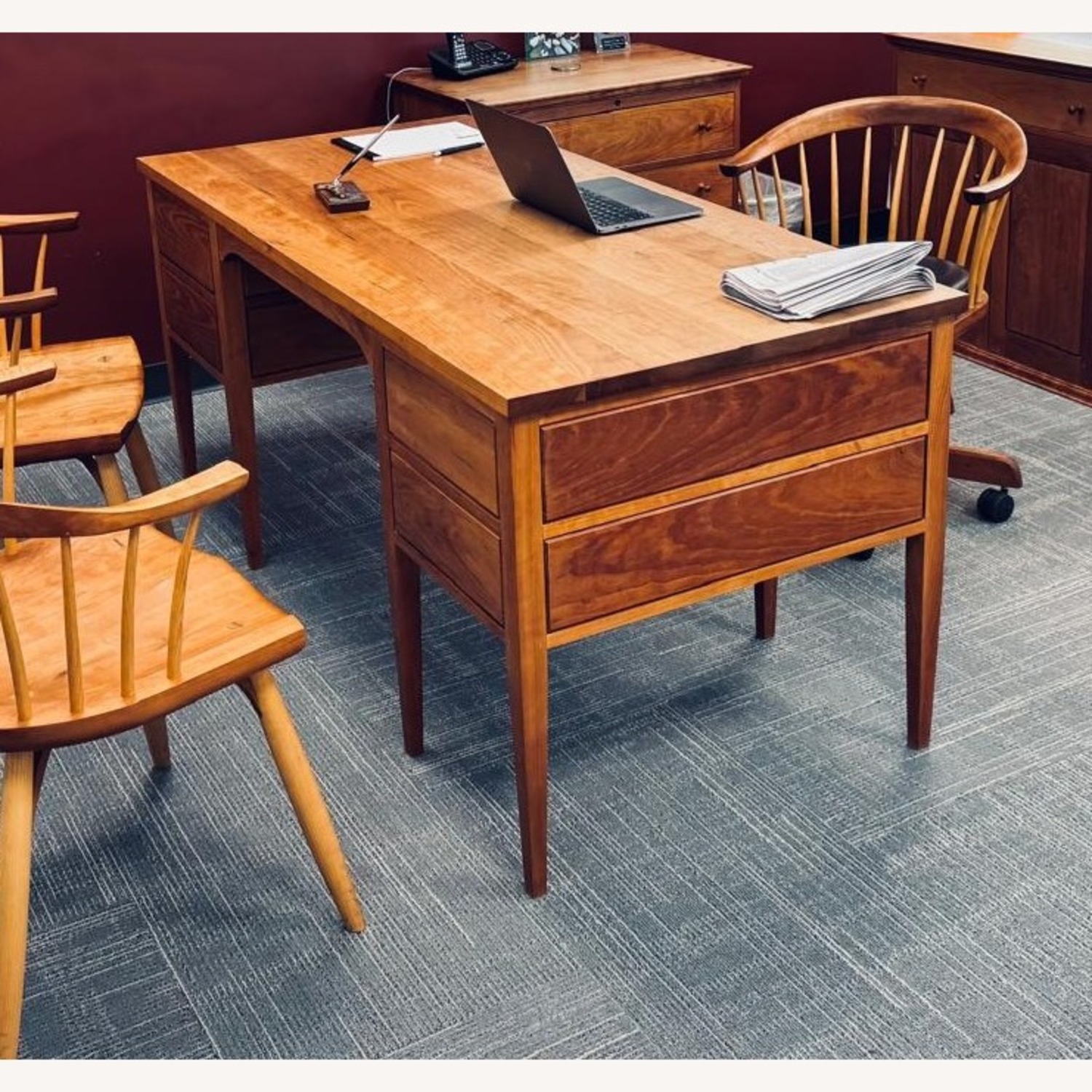 Thos Moser Eight Leg Writing Desk - image-3