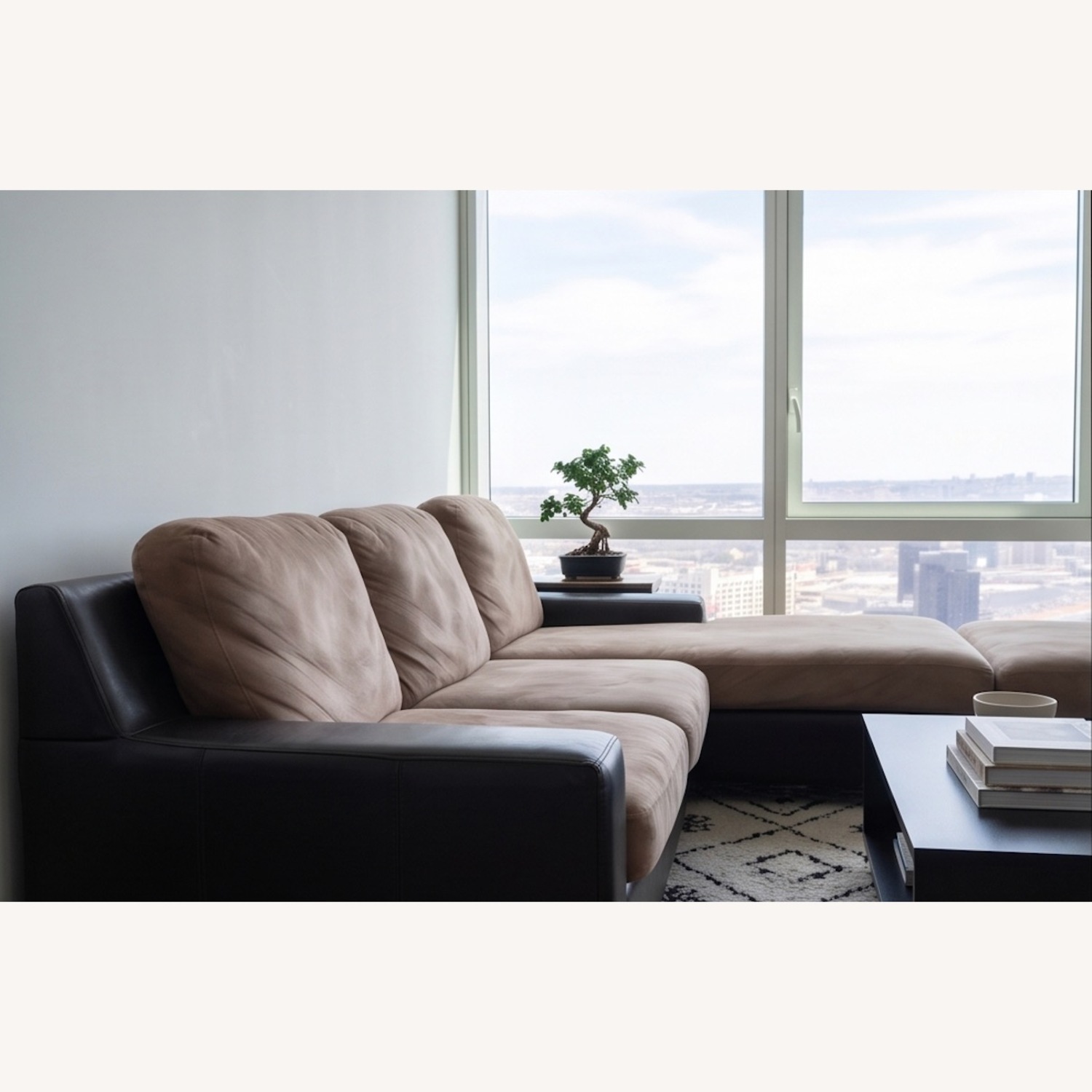 Light Brown 2 Piece Sectional - image-3