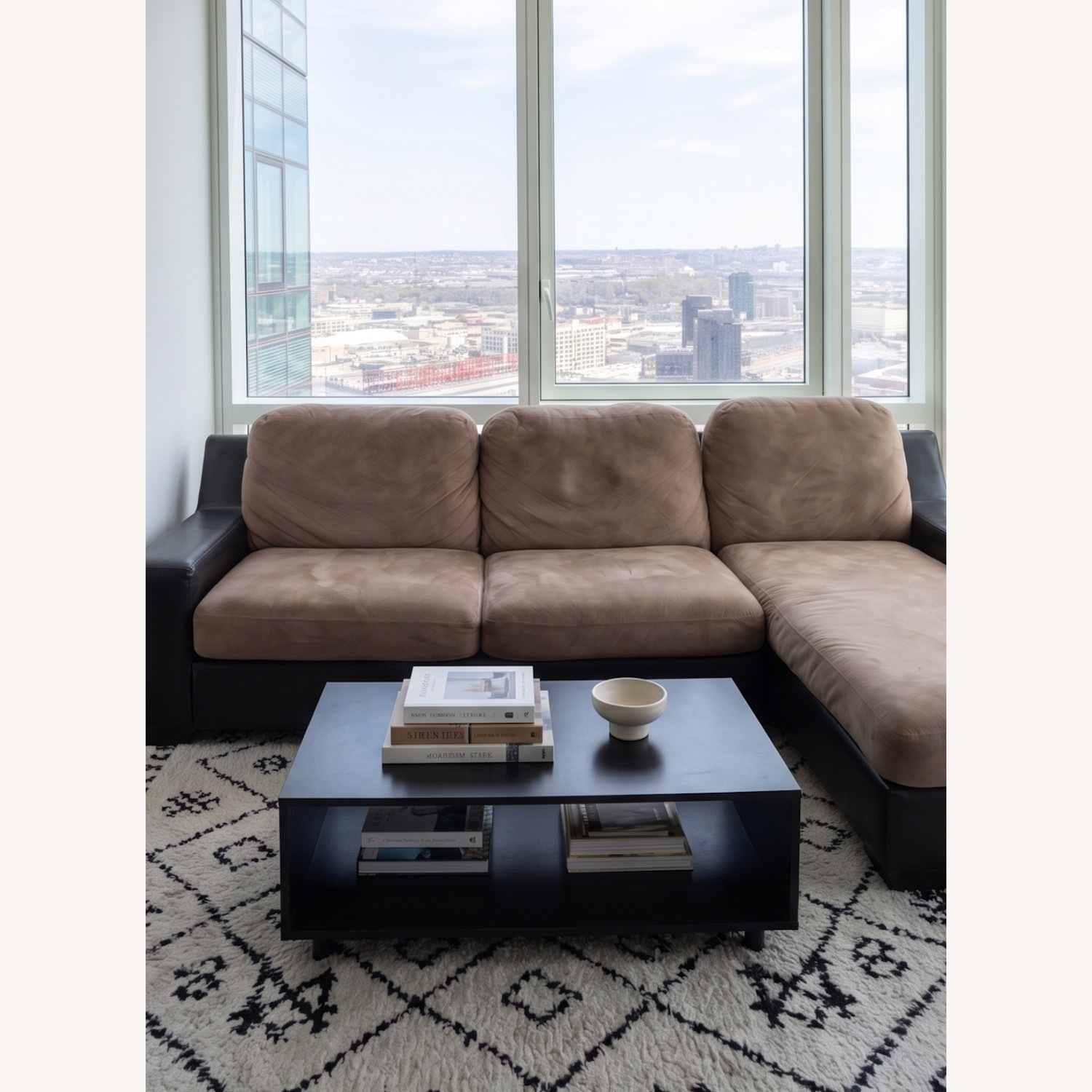 Light Brown 2 Piece Sectional - image-1