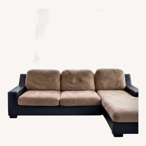 Used Light Brown 2 Piece Sectional for sale on AptDeco