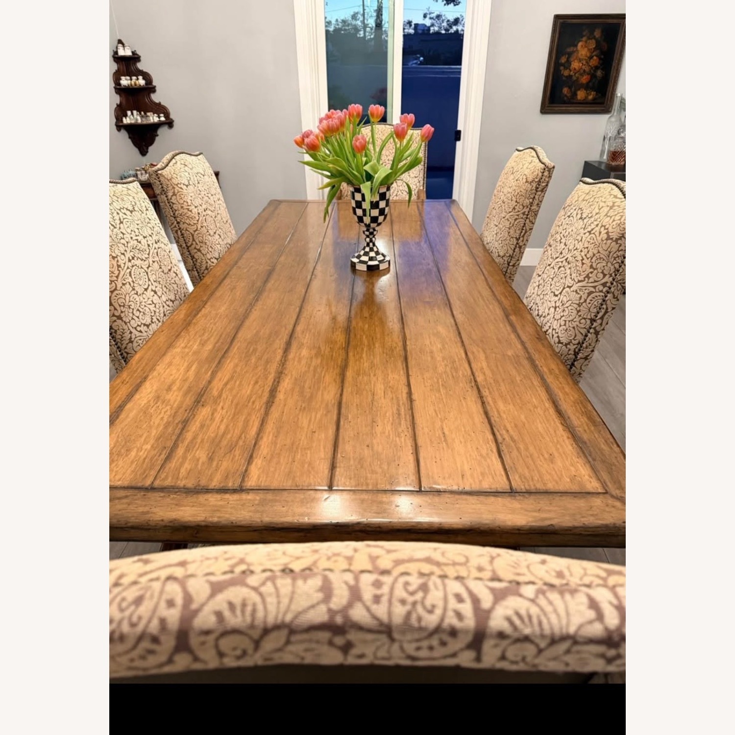 Kreiss Dark Brown Wood Dining Set - image-6