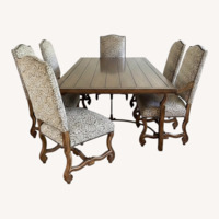 Kreiss Dark Brown Wood Dining Set