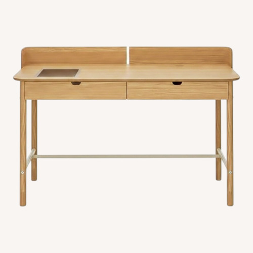 Used IKEA Ridspo Natural Wood Veneer Desk for sale on AptDeco
