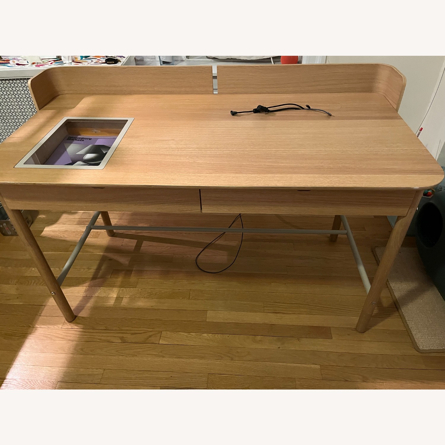IKEA Ridspo Natural Wood Veneer Desk - image-1