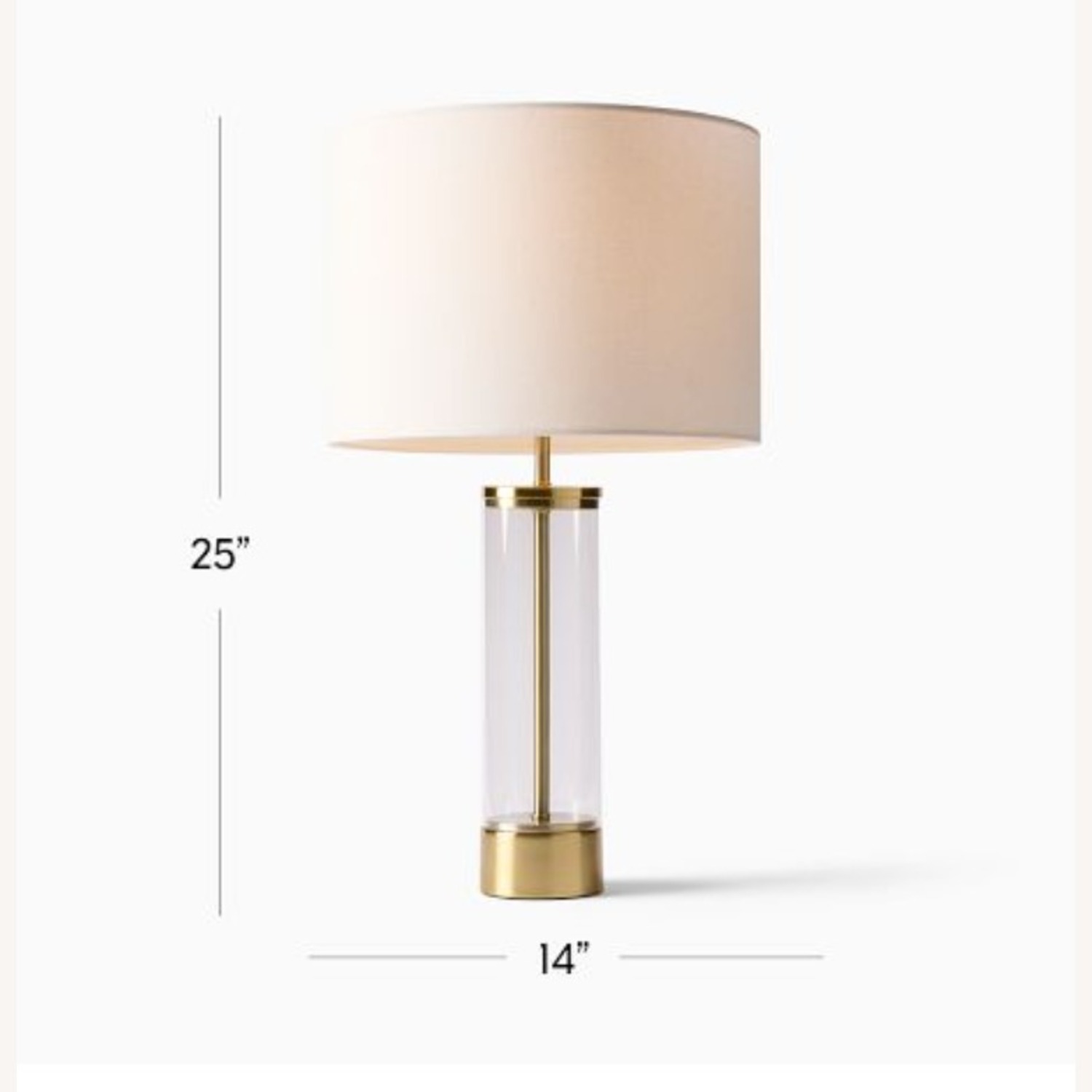 West Elm Table Lamps  with USB Set of 2 - image-3
