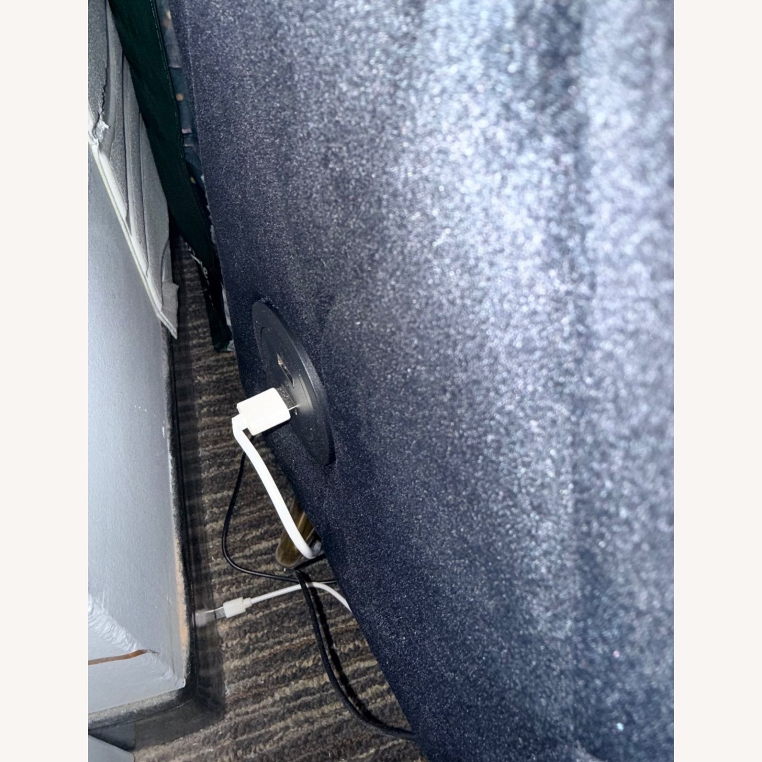 Amazon Black Velvet Accent Chair - image-4