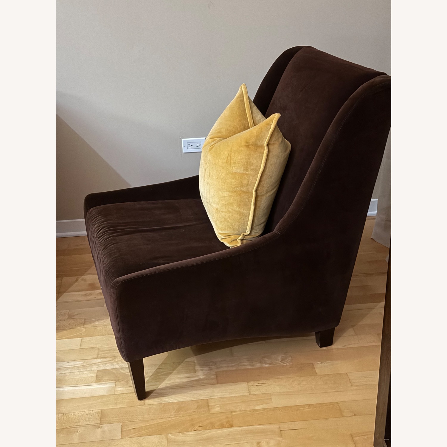 Room & Board Dark Brown Velvet Accent Chair - image-2