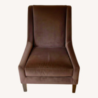 Room & Board Dark Brown Velvet Accent Chair