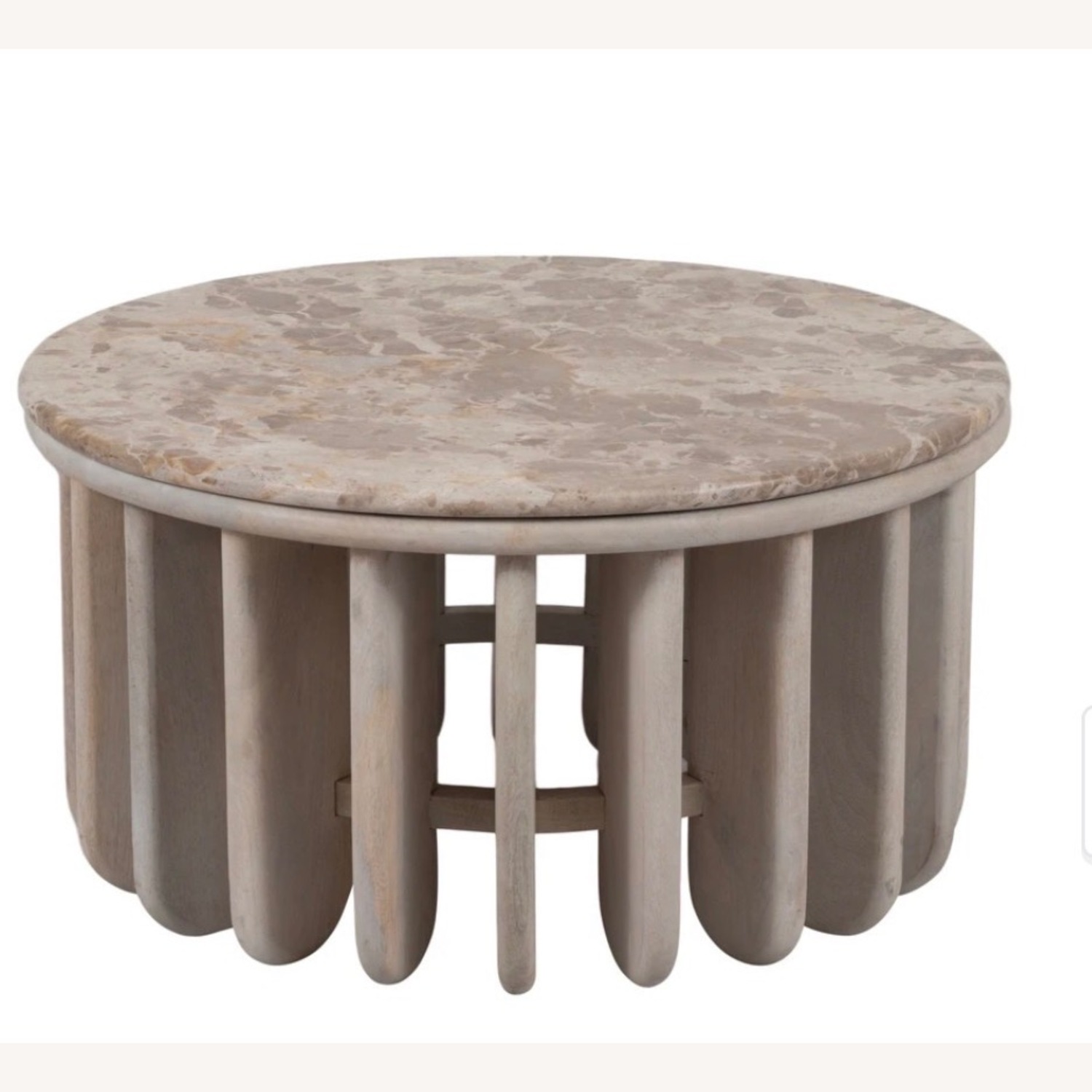 Bed Bath & Beyond White Marble Coffee Table - image-6