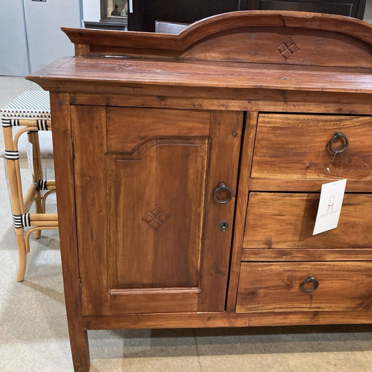 Antique Traditional 3-Drawer Buffet - image-5