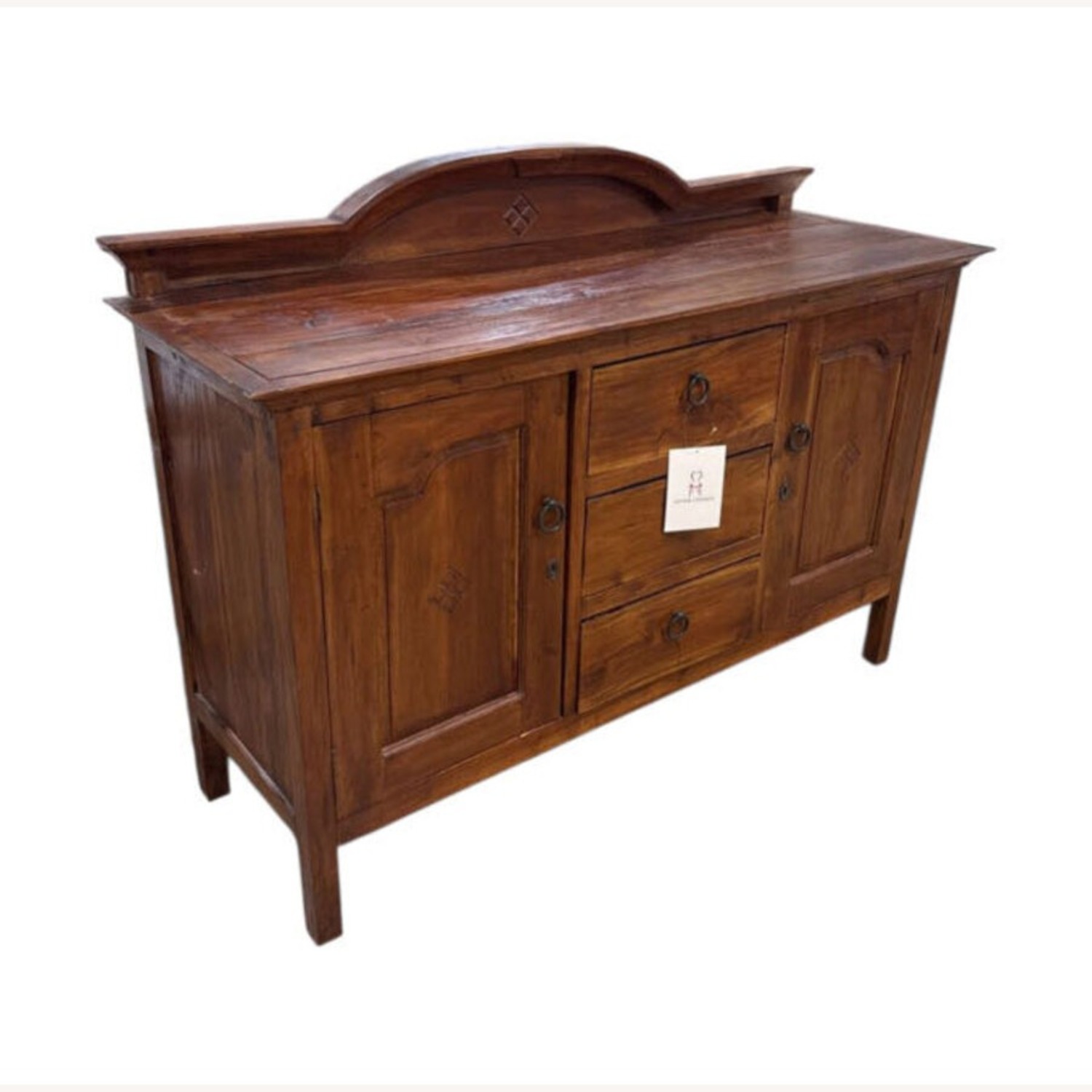 Antique Traditional 3-Drawer Buffet - image-1