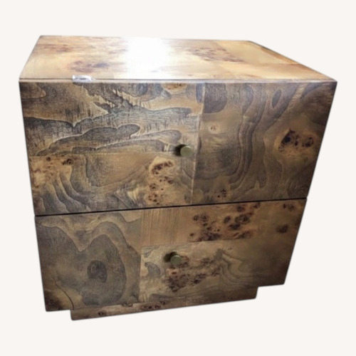Used Safavieh Tahan Chic Burlwood 2-Drawer Nightstand for sale on AptDeco