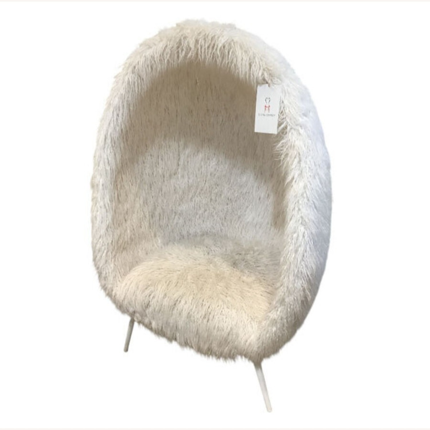 Pottery Barn Teen Faux Fur Cave Chair - image-1