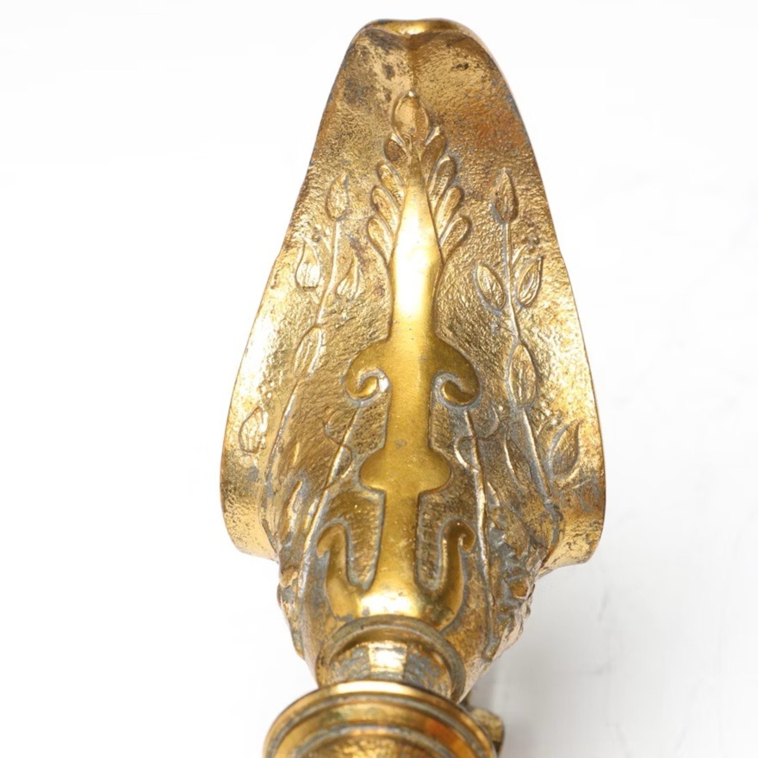 Pair Antique Gilt Candle Sticks - image-6