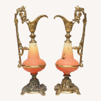 Pair Antique Gilt Candle Sticks