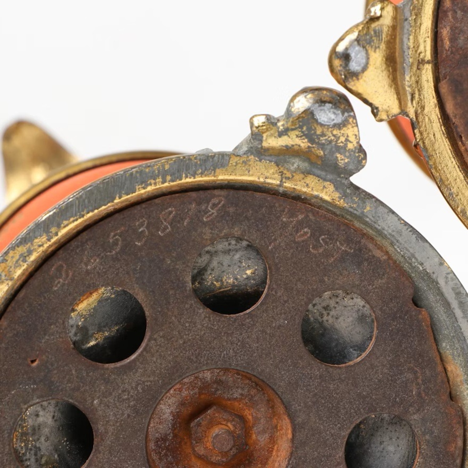 Pair Antique Gilt Candle Sticks - image-9