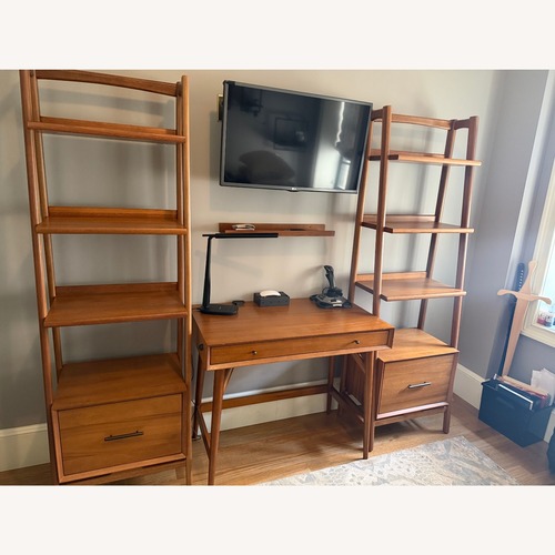 Used West Elm Dark Brown Wood Desk for sale on AptDeco