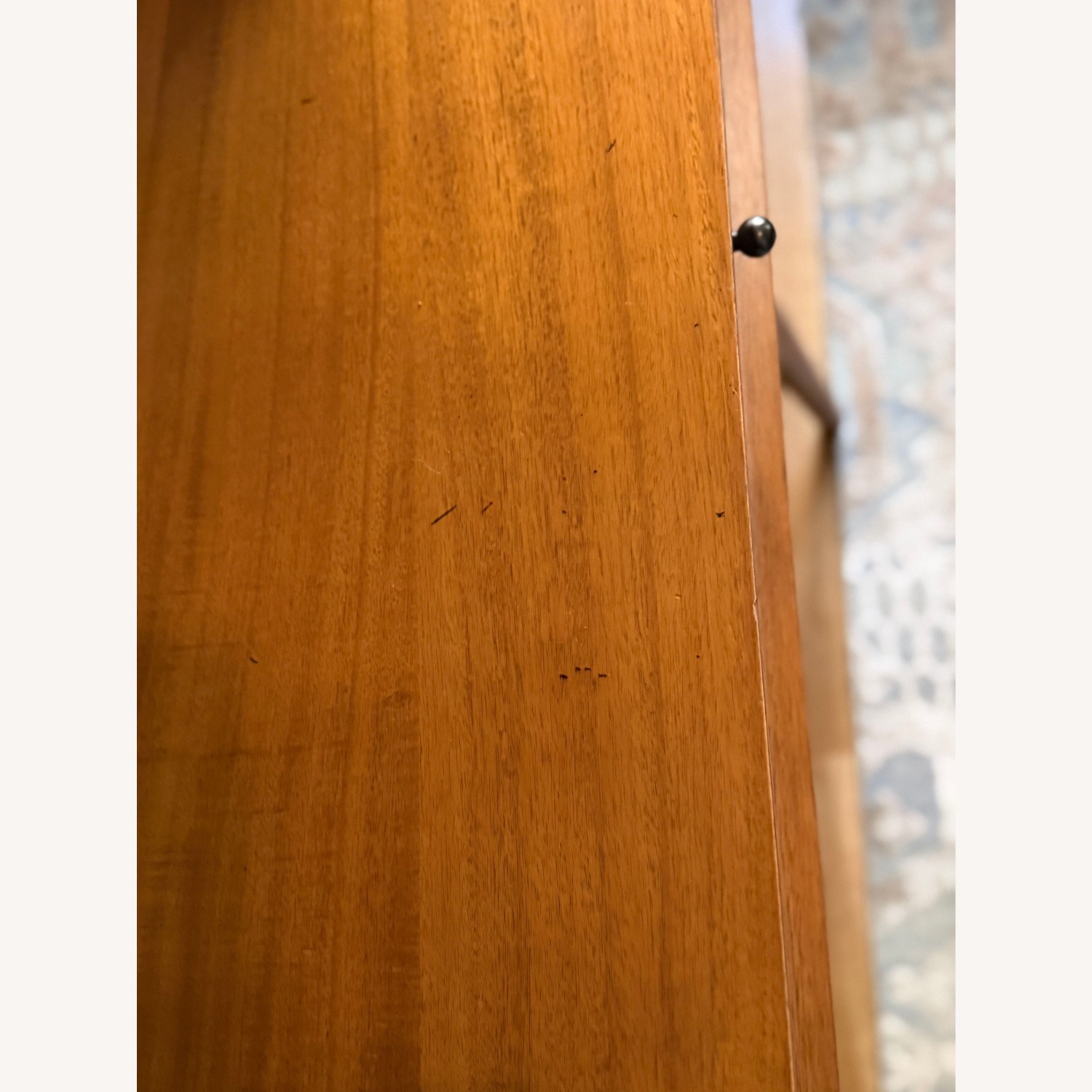 West Elm Dark Brown Wood Desk - image-4