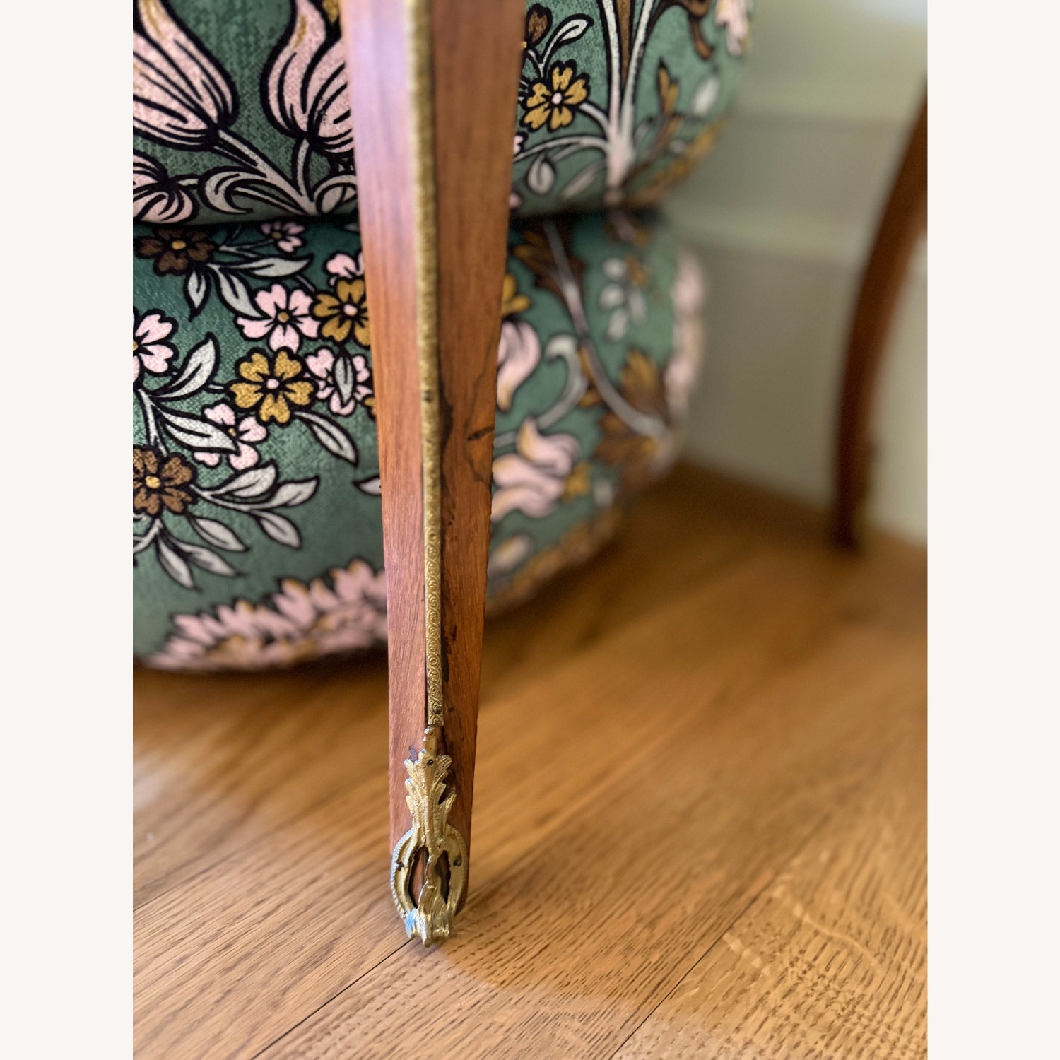 Antique Light Brown Wood Desk - image-6