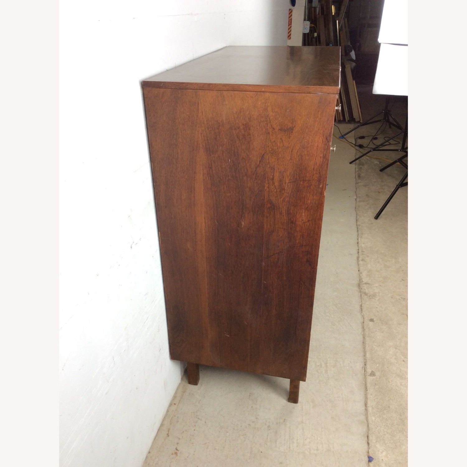 Mid Century Highboy Dresser with 4 Drawers  - image-14
