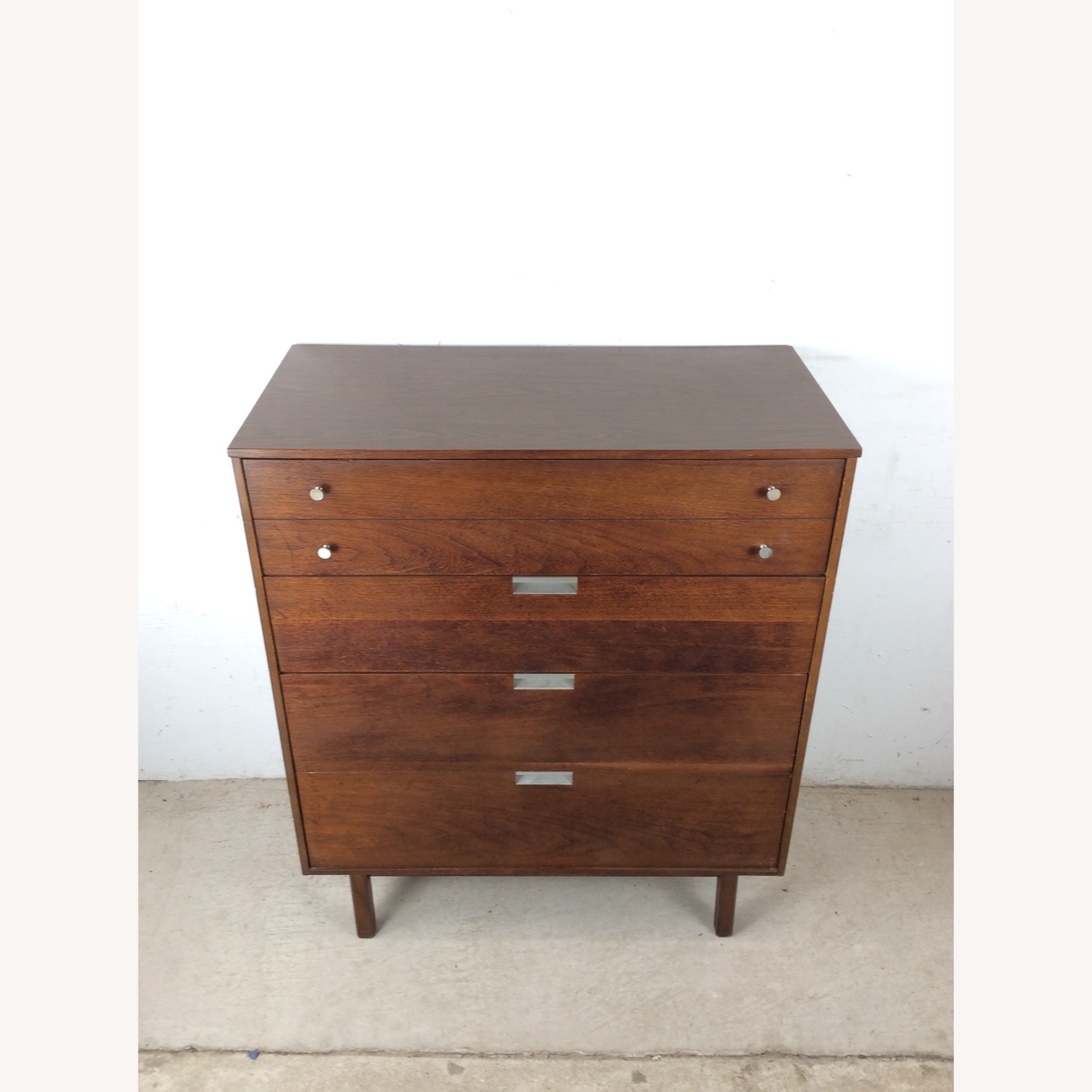 Mid Century Highboy Dresser with 4 Drawers  - image-3