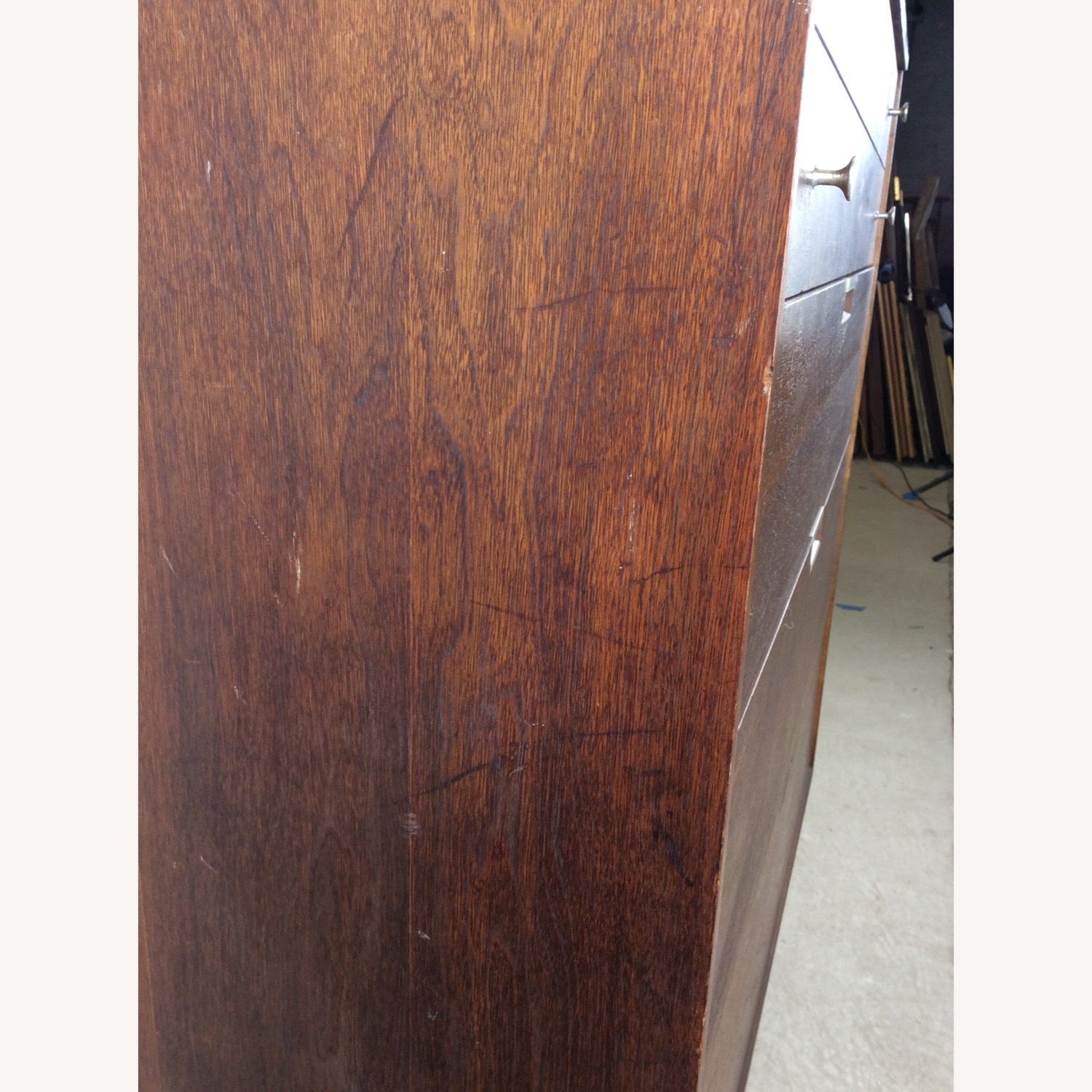 Mid Century Highboy Dresser with 4 Drawers  - image-16
